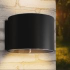 Zwarte buiten wandlamp op zonne-energie kunststof, Sunaina, 1W, 3000K LED, IP65