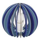 Houten kinderkamer tafellamp blauw, Babette