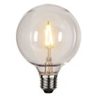 Kunststof G95 E27 lamp voor buiten, 2200K, transparant