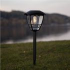 Klassieke solar prikspots zwart, Adne, 0,3W, 3000K LED, IP44