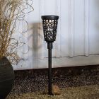 Kunststof solar prikspots zwart, Amresh, 0,03W, 3000K LED, IP44