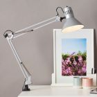 Metalen klemspot grijs, Katharina, met schakelaar