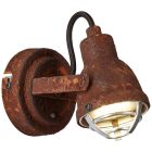 Industriële wandlamp Abyga, roestbruin