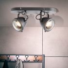 Industriële plafondspot zwart, Liza