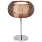 Moderne tafellamp brons, Amela, met schakelaar