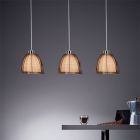 Moderne hanglamp brons, Amela