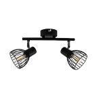 Industriële plafondspot Adama, zwart