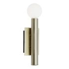 Industriële wandlamp Aline, Messing