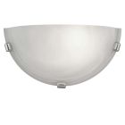 Glazen wandlamp wit, Aliyana