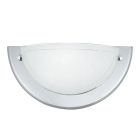 Glazen wandlamp chroom, Angely