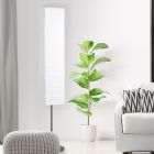 Papieren vloerlamp wit, Octavio, met schakelaar