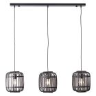 Moderne Hanglamp Brain, Zwart, hout