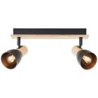 Landelijke plafondspot zwart, Tyrone