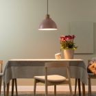 Landelijke hanglamp roze, Thalina