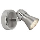 Metalen wandlamp chroom, Roel