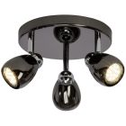 Metalen plafondlamp zwart, Khadra, 3W, 3000K LED