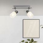 Metalen plafondspot chroom, Blake, 28W, 2700K LED