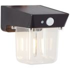 Moderne buiten wandlamp op zonne-energie zwart, Steijn, 2W, 2700K LED, IP44