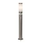 Kunststof staande buitenlamp met bewegingssensor chroom, Sage, 5W, 3000K LED, IP44