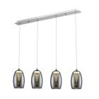 Moderne hanglamp Aliyah, Chroom