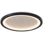 Moderne LED paneel plafondlamp zwart, Yamal, 16W, 3000K LED
