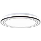 Moderne plafondlamp zwart, Merlijn, 36W, white switch LED, met afstandsbediening