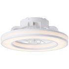 Moderne plafondventilator wit, Yari, 26W, RGBW LED, met afstandsbediening