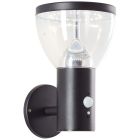 Moderne buiten wandlamp op zonne-energie zwart, Saar, 3W, 3000K LED, IP44