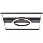 Design plafonnière zwart, Konrad, 20W, 3000K LED