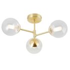 Design badkamer plafondlamp goud, Ramon, IP44