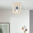 Houten plafondlamp zwart, Esraa