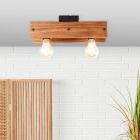 Houten plafondlamp bruin, Rasha