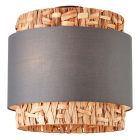 Landelijke plafondlamp grijs, Vibeke