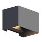 Antraciete up down wandlamp aluminium, Dion, 7W, 3000K LED, IP54