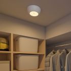 Witte plafondlamp met sensor kunststof, Ravza, 2,3W, 3000K LED, IP44