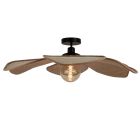 Landelijke plafondlamp beige, Vere