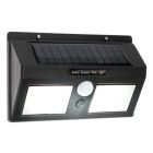 Zwarte buitenlamp op zonne-energie Albert, kunststof, 8w, 6000K LED