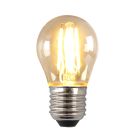 Dimbare Olucia E27 LED lamp, P45, 4W, Amber glas, 2700K