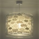 Babykamer hanglamp wolkjes - Grijs
