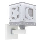 Grijze kinderkamer wandlamp, Maanlicht
