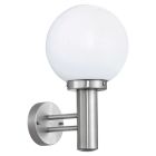 Zilveren buitenlamp rvs, Baukje, IP44