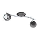 Nikkelen plafondspot Anissa, staal