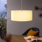 Witte moderne hanglamp stof, Abano