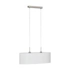 Witte moderne hanglamp stof, Abano
