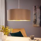 Gouden moderne hanglamp stof, Terme