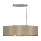 Gouden moderne hanglamp stof, Terme