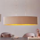 Gouden moderne hanglamp stof, Terme
