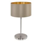 Gouden moderne tafellamp stof, Terme, met schakelaar