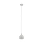 Witte moderne hanglamp staal, Silva