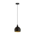 Zwarte moderne hanglamp staal, Silva